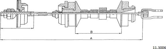 Cabor 11.3006 - Трос, управління зчепленням avtolavka.club