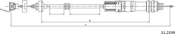 Cabor 11.2199 - Трос, управління зчепленням avtolavka.club