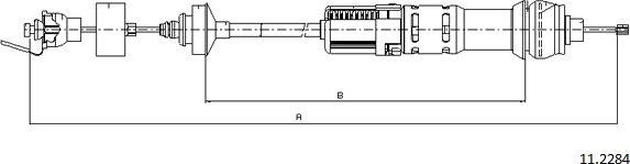 Cabor 11.2284 - Трос, управління зчепленням avtolavka.club