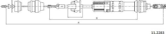 Cabor 11.2283 - Трос, управління зчепленням avtolavka.club