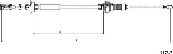 Cabor 1173.7 - Тросик газу avtolavka.club