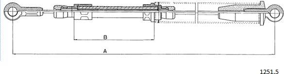 Cabor 1251.5 - Трос, гальмівна система avtolavka.club
