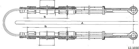 Cabor 12.103E - Трос, гальмівна система avtolavka.club