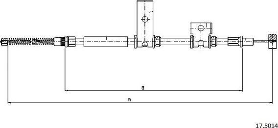 Cabor 17.5014 - Трос, гальмівна система avtolavka.club