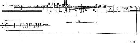 Cabor 17.501 - Трос, гальмівна система avtolavka.club