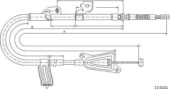 Cabor 17.0131 - Трос, гальмівна система avtolavka.club
