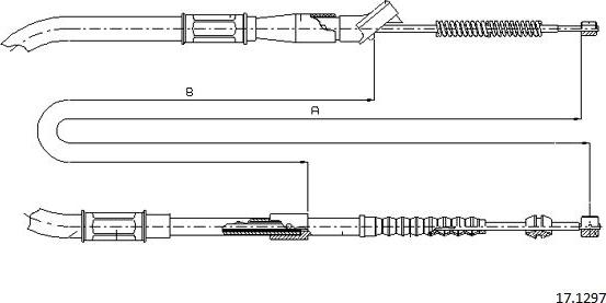 Cabor 17.1297 - Трос, гальмівна система avtolavka.club