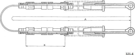 Cabor 321.4 - Трос, гальмівна система avtolavka.club