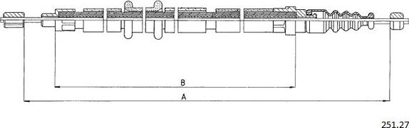 Cabor 251.27 - Трос, гальмівна система avtolavka.club