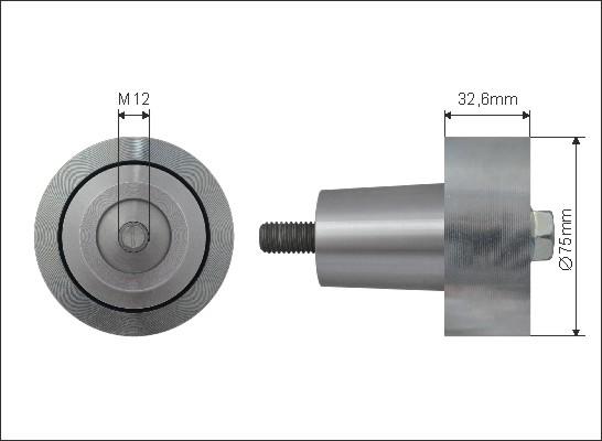 Caffaro 500545 - Паразитний / провідний ролик, поліклиновий ремінь avtolavka.club