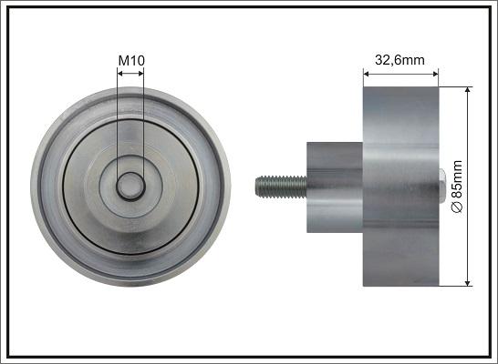 Caffaro 500695 - Паразитний / провідний ролик, поліклиновий ремінь avtolavka.club