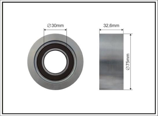 Caffaro 500660 - Паразитний / провідний ролик, поліклиновий ремінь avtolavka.club