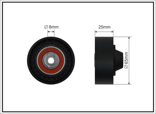 Caffaro 500624 - Паразитний / провідний ролик, поліклиновий ремінь avtolavka.club