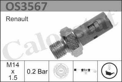 Calorstat by Vernet OS3567 - Датчик, тиск масла avtolavka.club