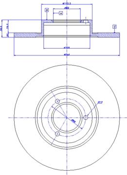 Delphi BG2129 - Гальмівний диск avtolavka.club