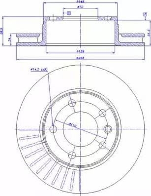 Quinton Hazell BDC3543 - Гальмівний диск avtolavka.club