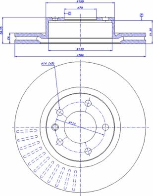 Valeo 186400 - Гальмівний диск avtolavka.club