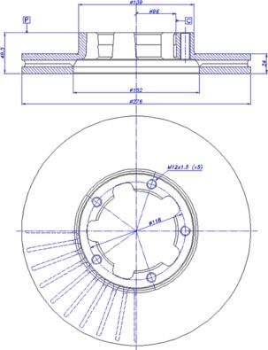 CAR 142.041 - Гальмівний диск avtolavka.club