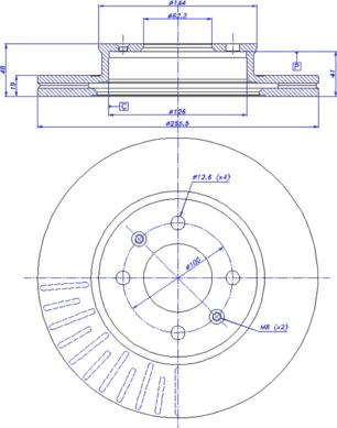 CAR 142.025 - Гальмівний диск avtolavka.club