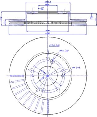 BOSCH 0 986 479 687 - Гальмівний диск avtolavka.club