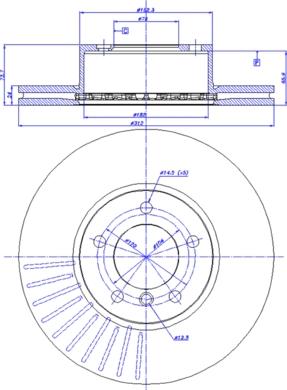 Optimal BS-8208C - Гальмівний диск avtolavka.club