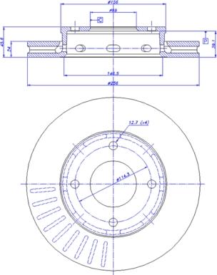 Lucas Electrical DF4457 - Гальмівний диск avtolavka.club