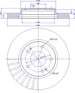 Stellox 6020-1519VK-SX - Гальмівний диск avtolavka.club