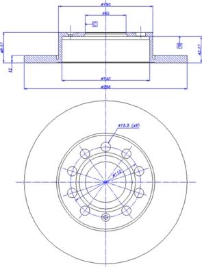 Triscan S 1113 CZ - Гальмівний диск avtolavka.club