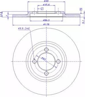 BENDIX 333062 - Гальмівний диск avtolavka.club