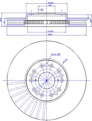 Stellox 6020-1598K-SX - Гальмівний диск avtolavka.club