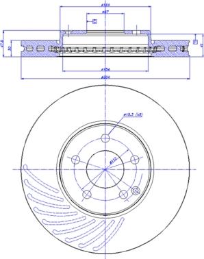 DJ Parts BD2766 - Гальмівний диск avtolavka.club