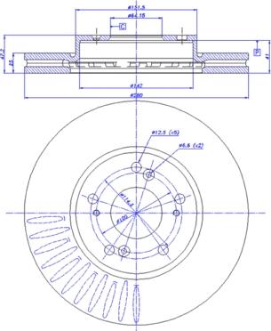 CAR 142.1236 - Гальмівний диск avtolavka.club