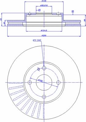 Valeo 197063 - Гальмівний диск avtolavka.club