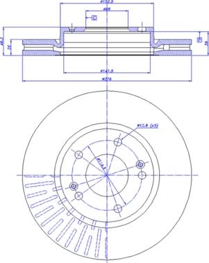 NATIONAL NBD1112 - Гальмівний диск avtolavka.club