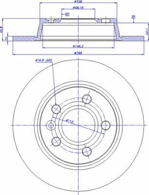 FORD MOTOR COMPANY 95VWX2A315A1D - Гальмівний диск avtolavka.club