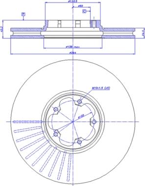 HELLA 8DD 355 108-111 - Гальмівний диск avtolavka.club