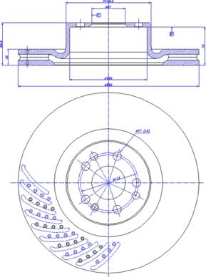 BOSCH 986478965 - Гальмівний диск avtolavka.club