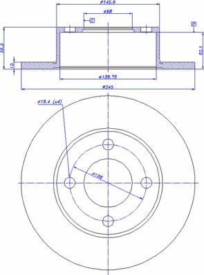 BENDIX B 333737 - Гальмівний диск avtolavka.club