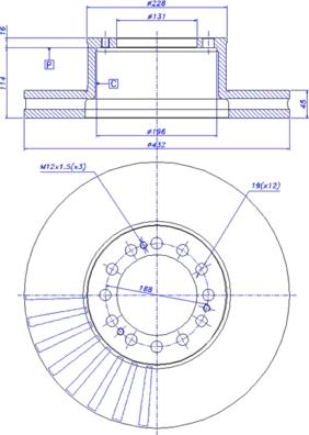 CAR 150.240 - Гальмівний диск avtolavka.club