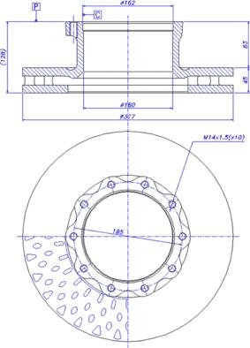 CAR 150.210 - Гальмівний диск avtolavka.club