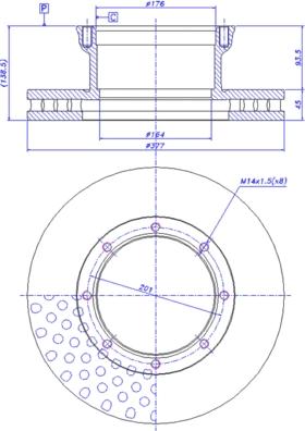 Maxtech 873579.0000 - Гальмівний диск avtolavka.club