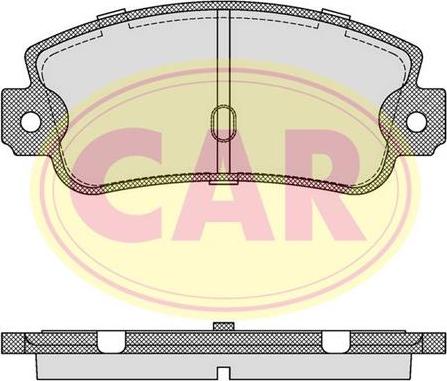 CAR PNT601 - Гальмівні колодки, дискові гальма avtolavka.club