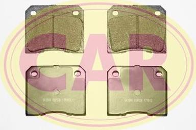 CAR PNT035 - Гальмівні колодки, дискові гальма avtolavka.club