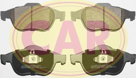 CAR PNT8761 - Гальмівні колодки, дискові гальма avtolavka.club