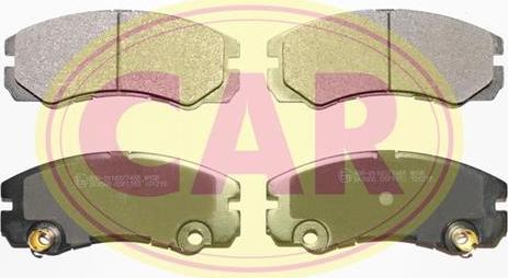 CAR PNT3531 - Гальмівні колодки, дискові гальма avtolavka.club