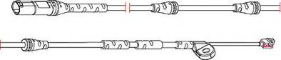 Carrab Brake Parts 8290 - Сигналізатор, знос гальмівних колодок avtolavka.club