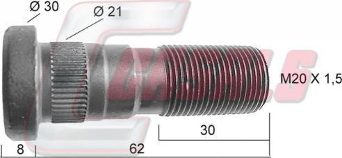Casals 21393 - Болт кріплення колеса avtolavka.club