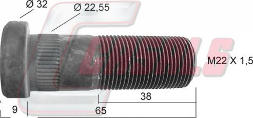 Casals 21208 - Болт кріплення колеса avtolavka.club