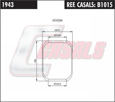 Casals B1015 - Кожух пневматичної ресори avtolavka.club