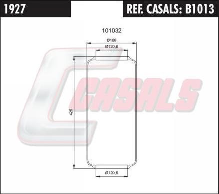 Casals B1013 - Кожух пневматичної ресори avtolavka.club